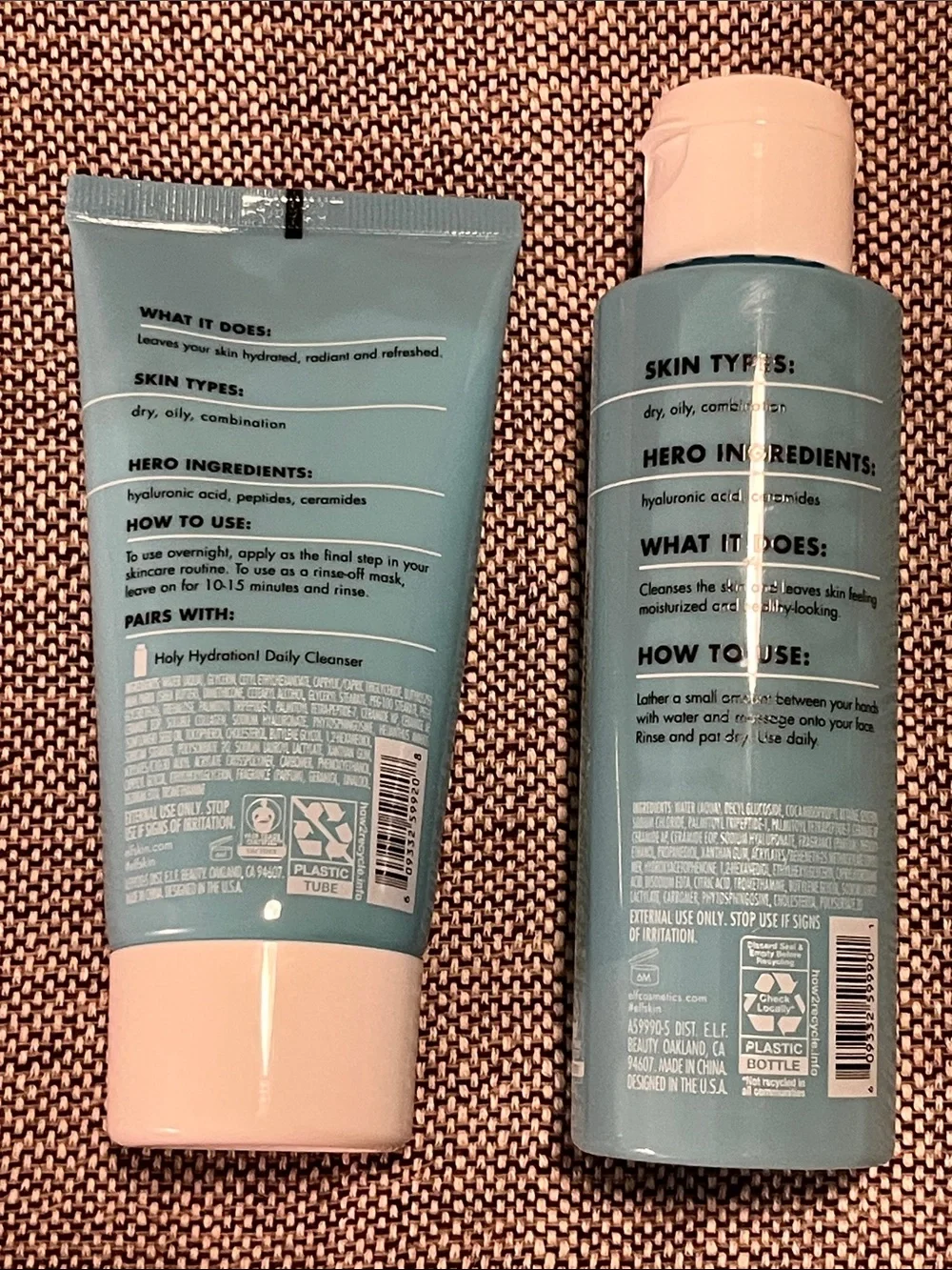 elf Skin Holy Hydration! Daily Cleanser & Sleeping Mask